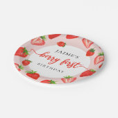 Assiettes En Carton Berry premier anniversaire Fille fraise 1er annive (Angle)