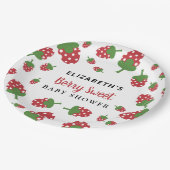 Assiettes En Carton Berry Sweet Baby shower mignonne fraise sur mesure (Angle)