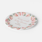 Assiettes En Carton Berry Sweet Baby shower Strawberry Party (Angle)