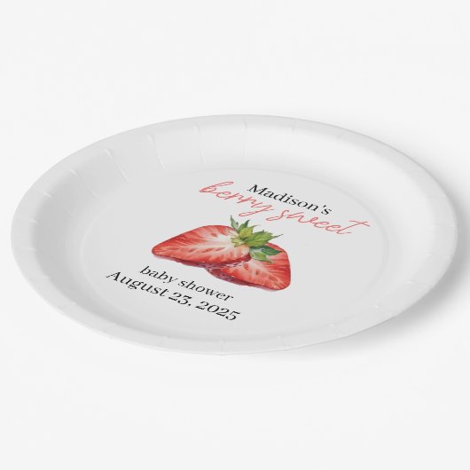 Assiettes En Carton Berry Sweet Plate (Angle)