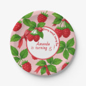 Assiettes En Carton Berry Sweet Raspberry Anniversaire de enfant Party (Devant)