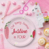 Assiettes En Carton Berry Sweet Strawberry Anniversaire Toute fête d'â (Fête)