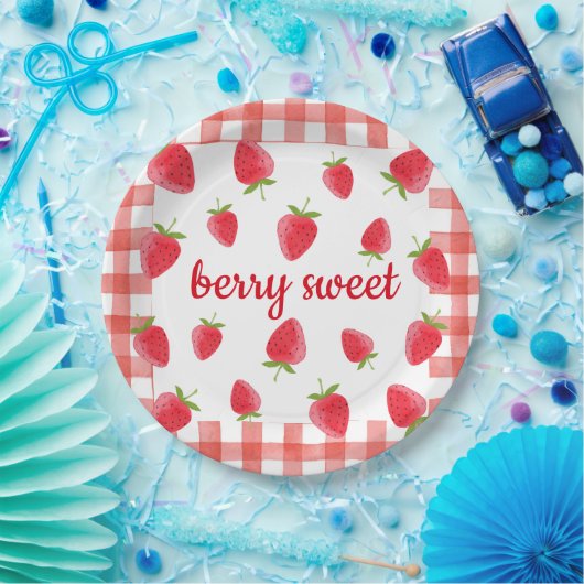 Assiettes En Carton Berry Sweet Strawberry Party Napkin (Fête)