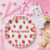 Assiettes En Carton Berry Sweet Strawberry Party Napkin (Fête)