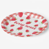 Assiettes En Carton Berry Sweet Strawberry Party Napkin (Angle)