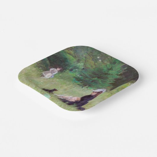 Assiettes En Carton Berthe Morisot - Dans un parc (Angulaire)