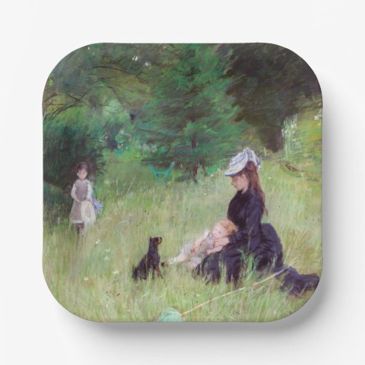 Assiettes En Carton Berthe Morisot - Dans un parc (Recto)