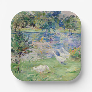 Assiettes En Carton Berthe Morisot - Jeune fille dans un bateau avec d