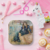 Assiettes En Carton Berthe Morisot - Julie et son Greyhound Laerte (Fête)