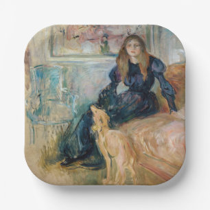 Assiettes En Carton Berthe Morisot - Julie et son lévrier Laerte