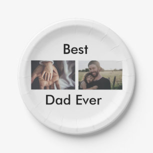 Assiettes En Carton best dad ever happy fête des pères ajouter votre p