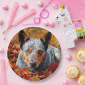 Assiettes En Carton Bétail australien en automne Feuilles automne Insp (Fête)