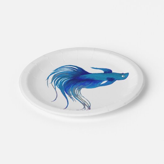 Assiettes En Carton Betta fish (Angle)