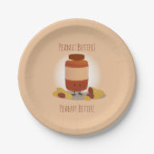 Assiettes En Carton Beurre d'arachide mou| Plaque de papier (Devant)