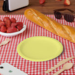 Assiettes En Carton Beurre jaune<br><div class="desc">Réputé pour son ton chaud, les tons beurres de jaune ajoutent une gaieté instantanée et un sentiment de confort à tout espace, tout en complétant facilement d'autres teintes. Un neutre accueillant qui se situe entre jaune pâle et blanc cassé crémeux, il peut être utilisé dans les modèles traditionnels et modernes....</div>