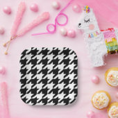 Assiettes En Carton Beurre noire et blanche (Fête)