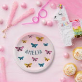 Assiettes En Carton Beurre rose mignonne Fille Anniversaire (Fête)