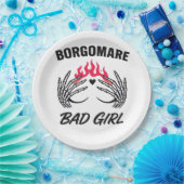 Assiettes En Carton Bgm Bad Girl II - Skeleton Heart Hands (Fête)