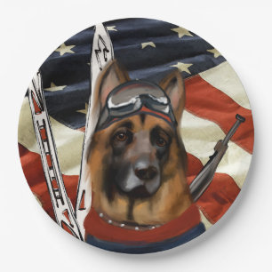 ASSIETTES EN CARTON BIATHLON BERGER ALLEMAND 