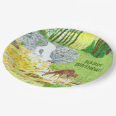 Assiettes En Carton Biche et faon (Angle)