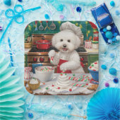 Assiettes En Carton Bichon Frise Gîtes : Festif Noël (Fête)
