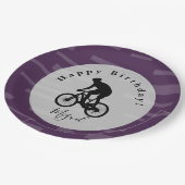 Assiettes En Carton Bicycle Rider Bonne Plaque Papier Anniversaire. Pa (Angle)