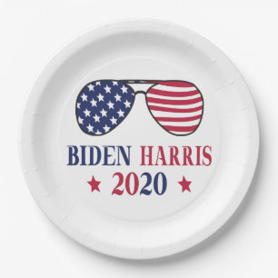 Assiettes En Carton Biden Harris 2020