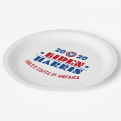 Assiettes En Carton Biden Harris 2020 (Angle)
