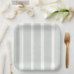 Assiettes En Carton Bientôt de nouveau ensemble Baby Shower Rayé