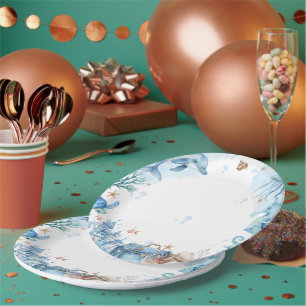Assiettes En Carton Bientôt sur les mers bébé Shower coquillage