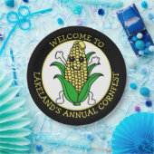 Assiettes En Carton Bienvenue à Cornfest Personnalisé (Fête)