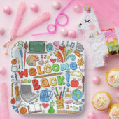 Assiettes En Carton Bienvenue À L'École (Fête)