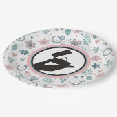 Assiettes En Carton Bienvenue à Notre Début (Angle)