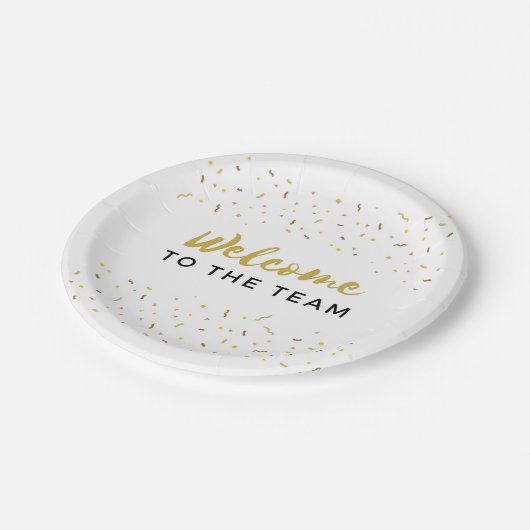 Assiettes En Carton Bienvenue dans le Pap d'accueil des nouveaux emplo (Angle)