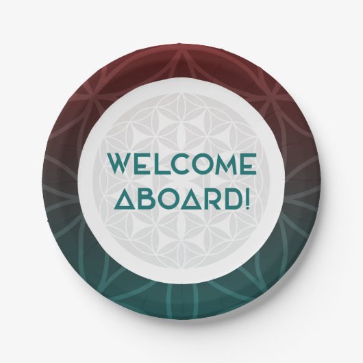 Assiettes En Carton bienvenue dans l'équipe de géométrie sacrée (Devant)