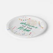 Assiettes En Carton Bienvenue dans l'équipe Nouveau travail d'employé  (Angle)