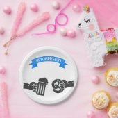 Assiettes En Carton Bière Oktoberfest Et Pretzel (Fête)