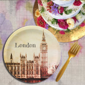 Assiettes En Carton Big Ben Horloge & Londres, Westminster / Royaume-U