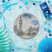 Assiettes En Carton Big Ben, Londres, Royaume-Uni (Fête)