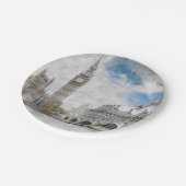 Assiettes En Carton Big Ben, Londres, Royaume-Uni (Angle)