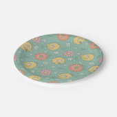 Assiettes En Carton Big Bird | Good Vibes Floral Pattern (Angle)