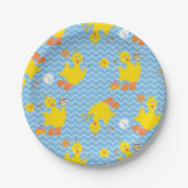 Assiettes En Carton Big Bird Party Chevron Motif (Devant)