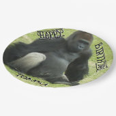 Assiettes En Carton Big Black Sitting Gorilla (Angle)