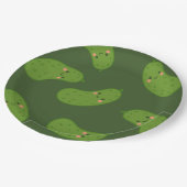 Assiettes En Carton Big Dill Green Pickle Baby shower (Angle)