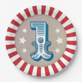 Assiettes En Carton Big One Circus Carnival Anniversaire (Devant)