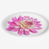 Assiettes En Carton Big Rose Dahlia (Angle)