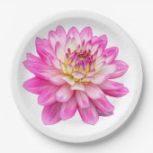 Assiettes En Carton Big Rose Dahlia (Devant)