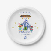 Assiettes En Carton Big Top Come One Come All Circus Birthay Party (Devant)