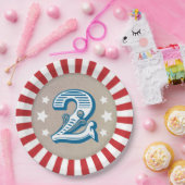 Assiettes En Carton Big Two Circus Big Top Second Birday Party Plate (Fête)