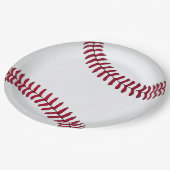 Assiettes En Carton Big White Basball (Angle)